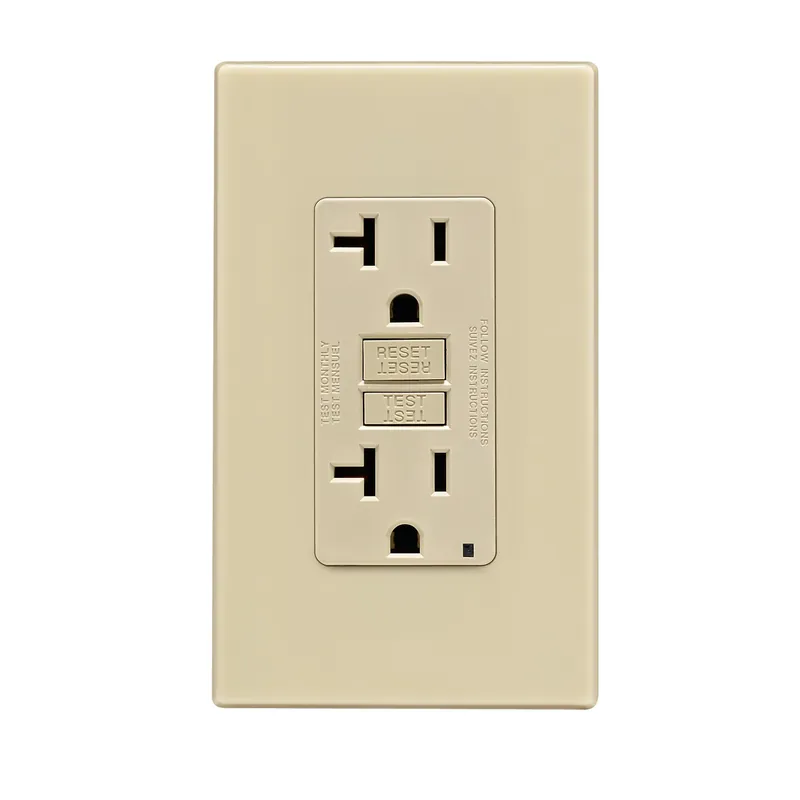 20 Amps 125 V Ivory Gfci Outlet 5-20r 1 Pk