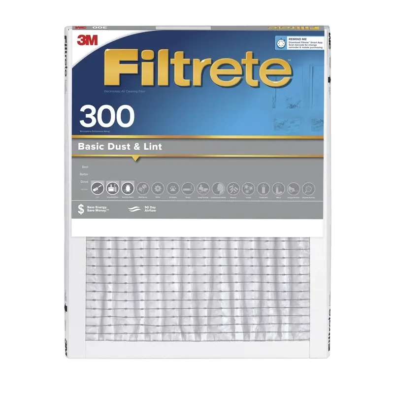 20 In. W X 20 In. H X 1 In. 300 Mpr Pleated Filter Dust 1 Pk
