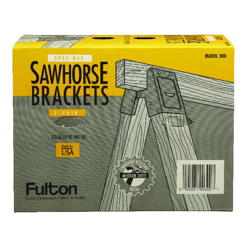 2 In. H X 4 In. W Sawhorse Brackets 500 Lb. Cap. 2 Pc