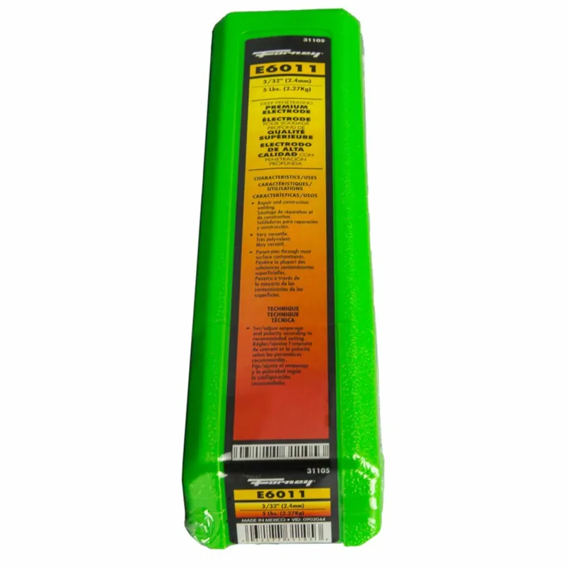 3/32 In. D X 14.6 In. L E6011 Mild Steel Welding Rods 88000 Psi 5 Lb 1 Pk