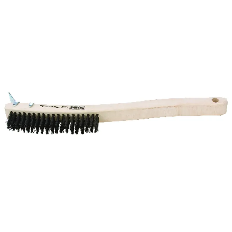 Wire Scratch Brush, Carbon Steel, 13-11/16-in.