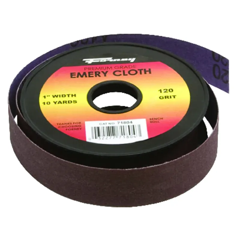 360 In. L X 1 In. W 120 Grit Emery Sandpaper 1 Pk