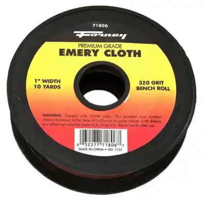 360 In. L X 1 In. W 320 Grit Emery Sandpaper 1 Pk
