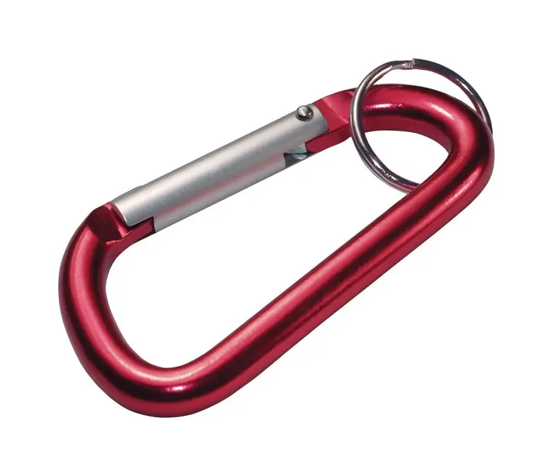 Aluminum Red/silver Carabiner