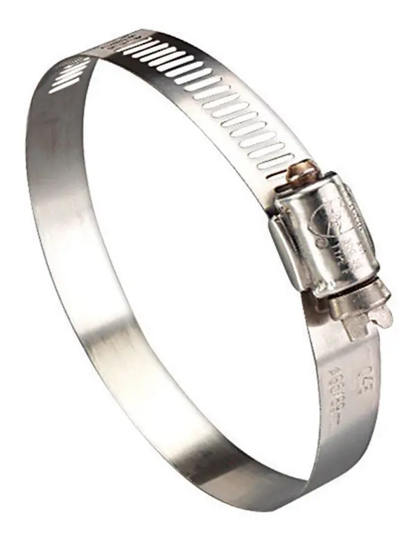 Hy Gear 7/16 In To 1 In. Sae 8 Silver Stainless Steel Marine Hose Clamp