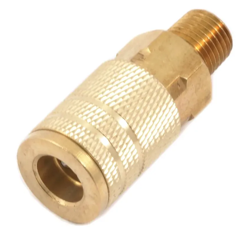Brass Air Coupler 1/4 In. Male Npt X 1/4 In. Industrial/milton Style
