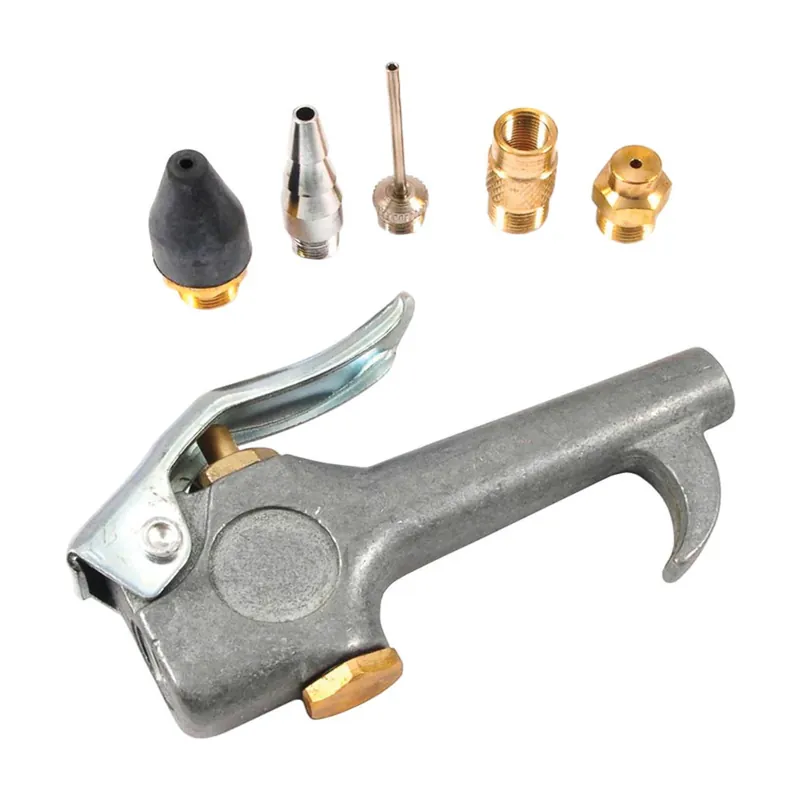 Aluminum/steel Deluxe Air Blow Gun Kit Npt 30 Psi 6 Pc