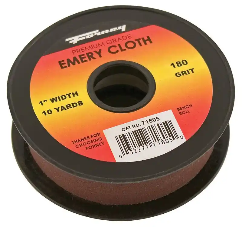 360 In. L X 1 In. W 180 Grit Emery Sandpaper 1 Pk