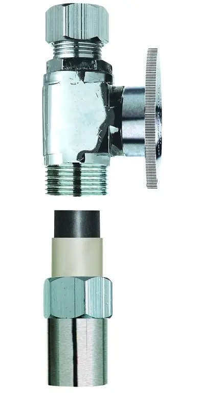 1/2 In. Compression X 3/8 In. Compression Cpvc Straight Valve - Lead-free