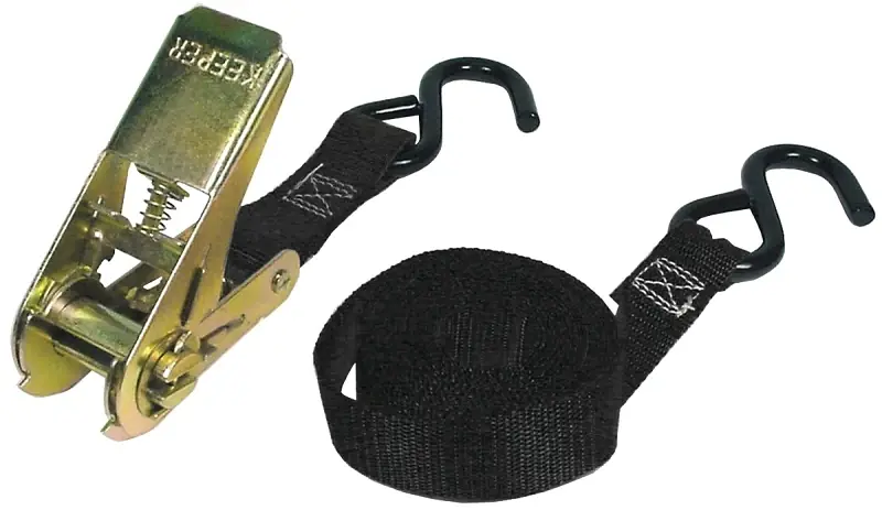 1 In. W X 10 Ft. L Black Tie Down W/ratchet 400 Lb 1 Pk