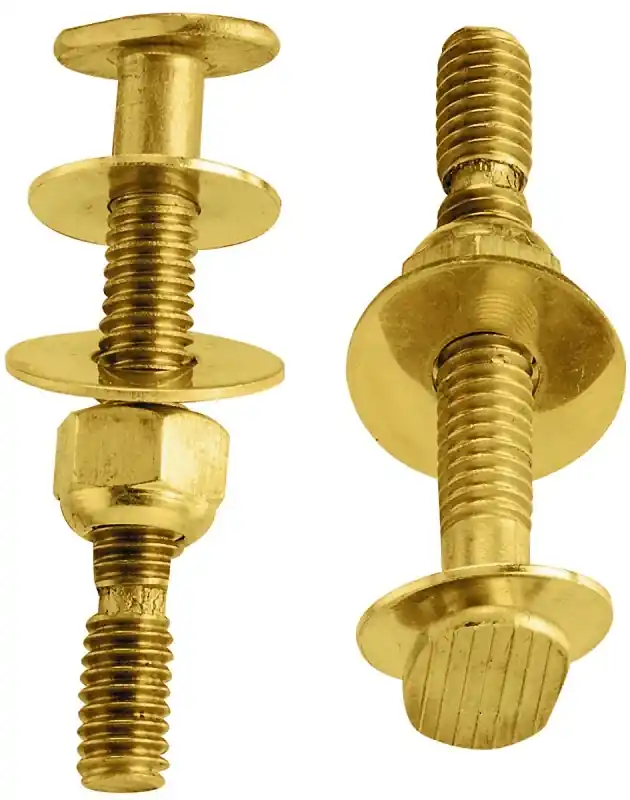 Pp830-56 Antique Brass Toilet Bolt Set 5/16 X 2-1/4 Inches
