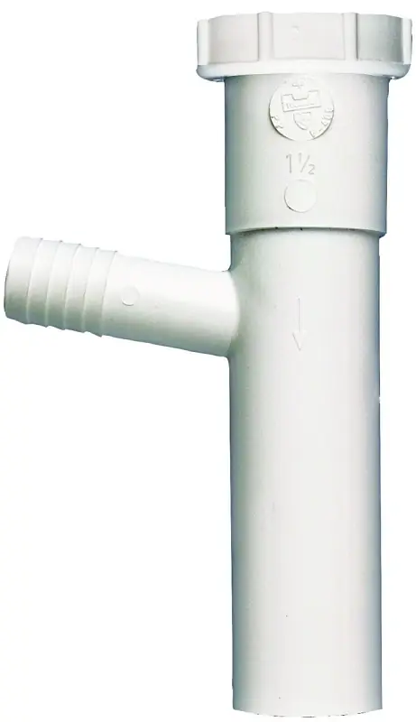 1-1/2 In. Diameter X 8 In. Length Plastic Dishwasher Branch Tailpiece