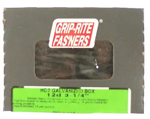 8d X 2-1/2 In. Hot Galvanized Box Nails, 145 Count, Smooth Shank