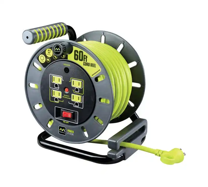 Masterplug 60 Ft. L Pvc Cord Reel