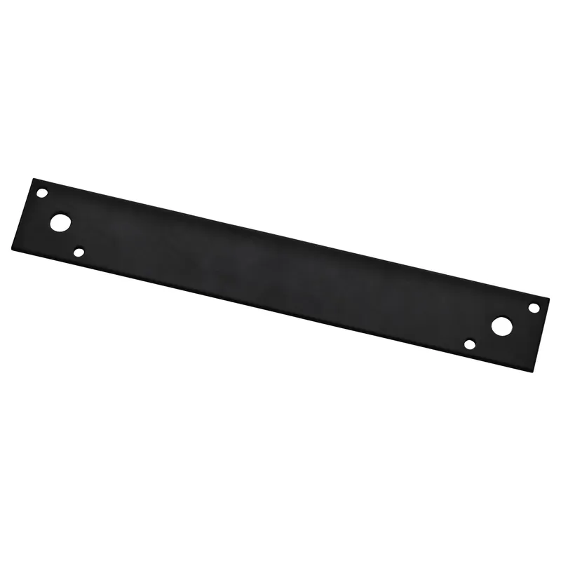 Strap Brace Mending Plate, Black Steel, 10 In.