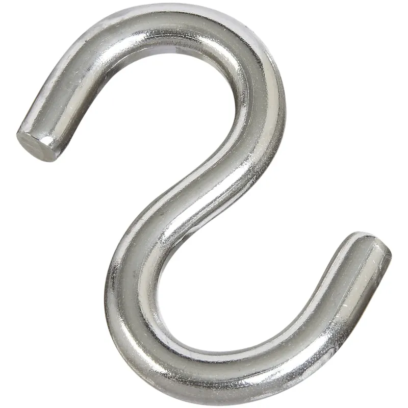 Medium Silver Stainless Steel 2.5 In. L Open S-hook 145 Lb 1 Pk