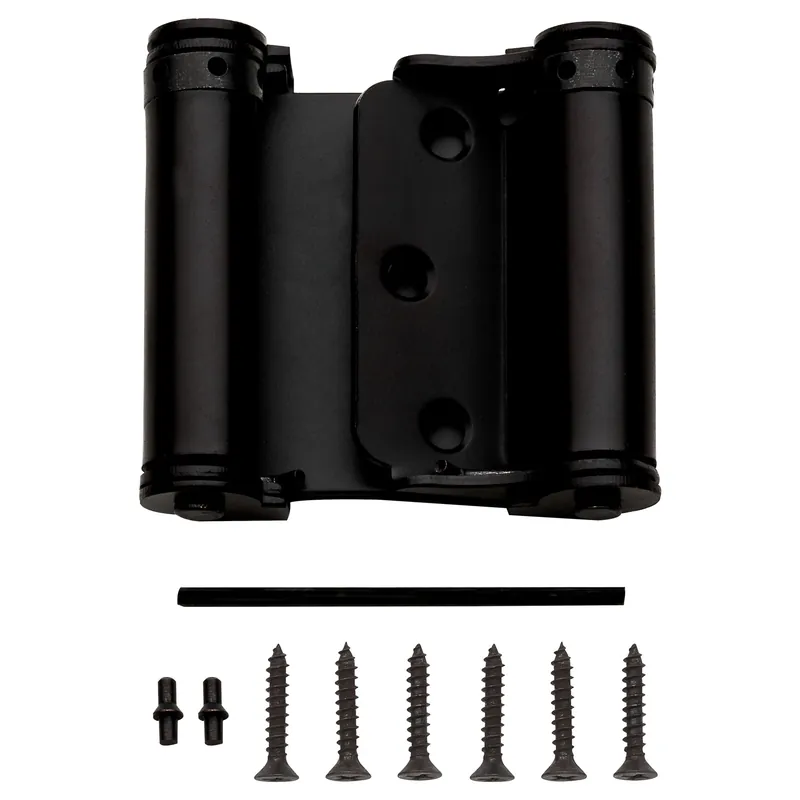 3 In. L Oil Rubbed Bronze Double-acting Spring Hinge 1 Pk