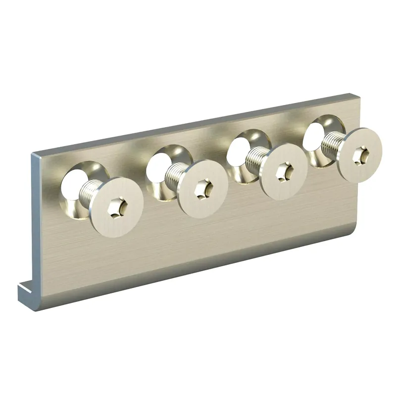 5/8 In. D X 3-1/8 In. L Satin Steel Sliding Door Hardware Connecting Adapter 1 Pk