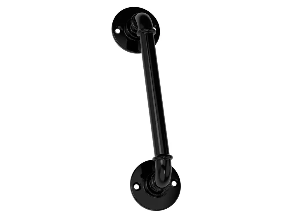 10.5 In. L Black Steel Gate Handle 1 Pk