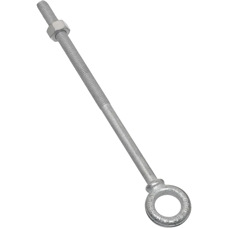 1/2 In. X 10 In. L Hot Dipped Galvanized Steel Eyebolt Nut Included