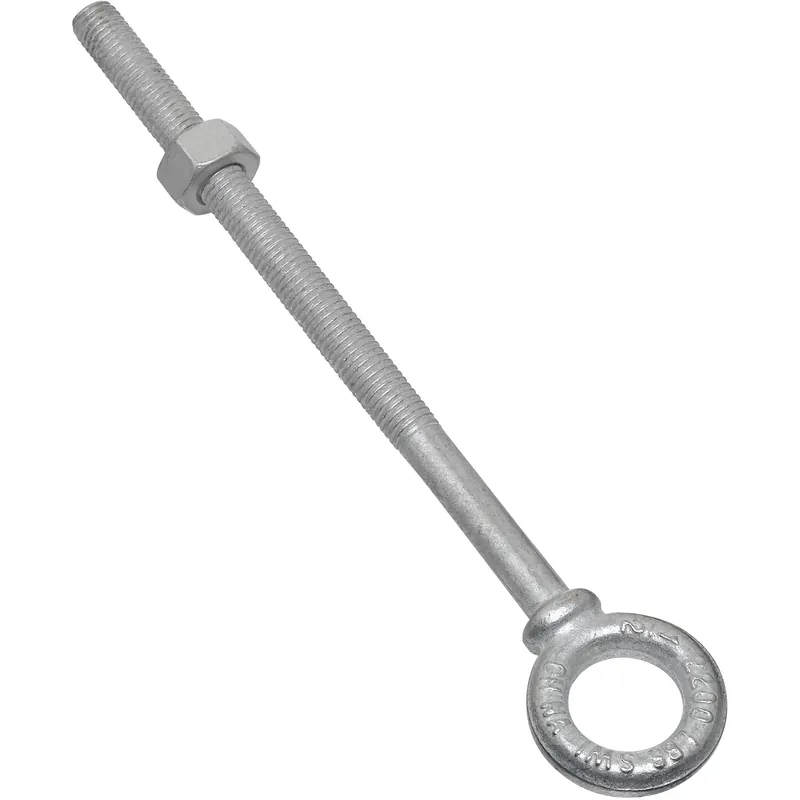 1/2 In. X 8 In. L Hot Dipped Galvanized Steel Eyebolt Nut Included