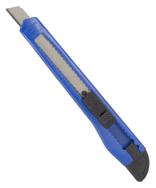 Snap-off Utility Knife With Plastic Handle And Replacement Blade, 9 Mm