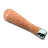 Tite Grip File Handle, Screw-on, Birch, 5-in.