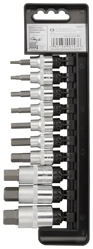 10 Piece 1/2 Inch Drive Hex Socket Set - Ts1010s-p