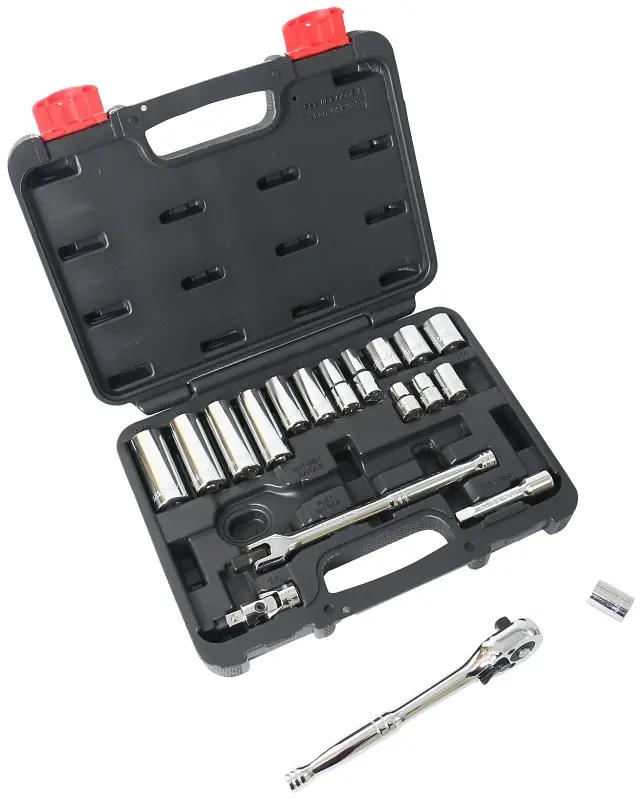 20 Piece 3/8 Inch Drive Sae Socket Set - Model Ts1020