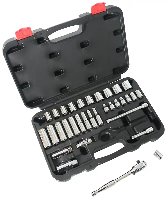 33 Piece 3/8 Inch Drive Socket Set Model Ts1033 For Professionals And Diyers