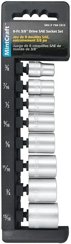 Mt6579338-p 0.37 In. Drive Sae Socket Set, 8 Piece