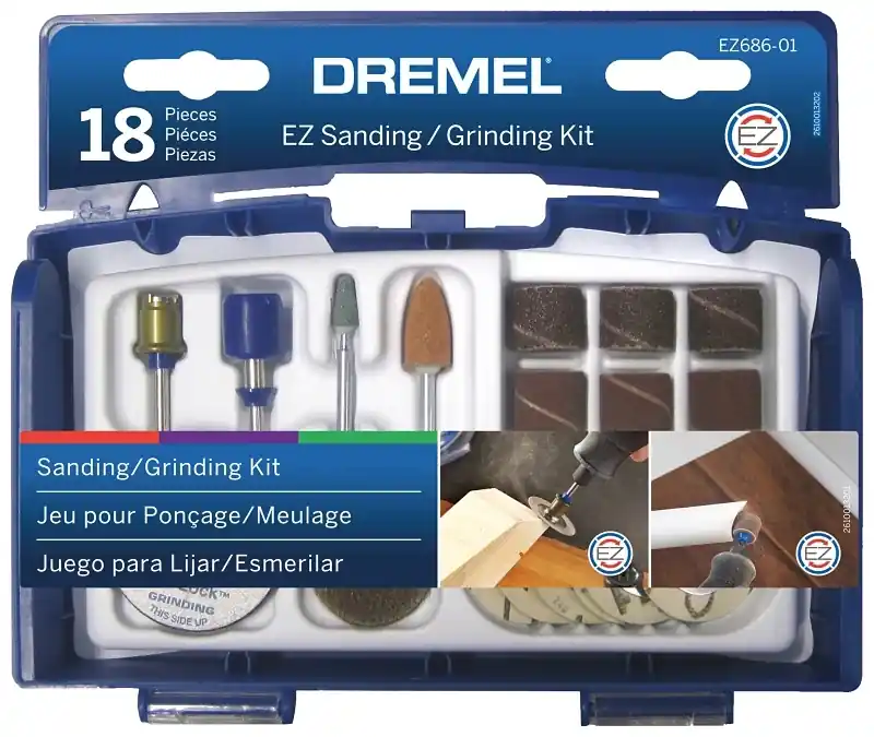Ez Lock Sanding And Grinding Kit 18 Piece Ez727-01