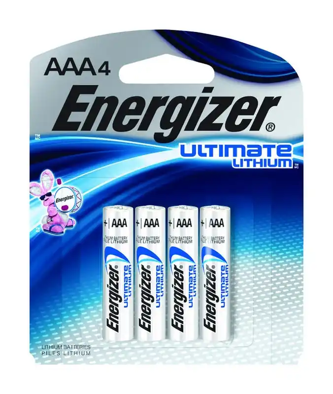 Energizer Ultimate Lithium Aaa 1.5 V 1250 Mah Battery L92bp-4 4 Pk