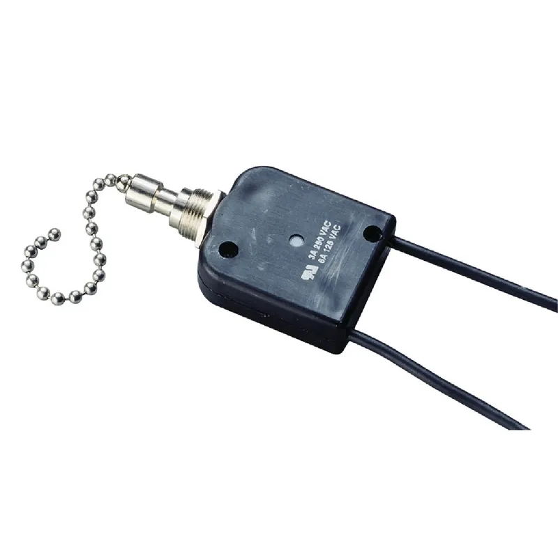 6 Amps Pull Chain Switch Black/silver 1 Pk