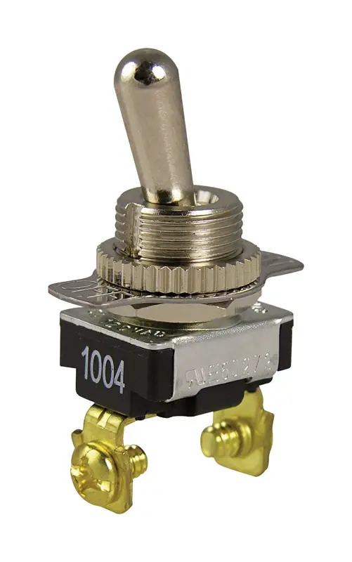 6 Amps Toggle Switch Silver 1 Pk