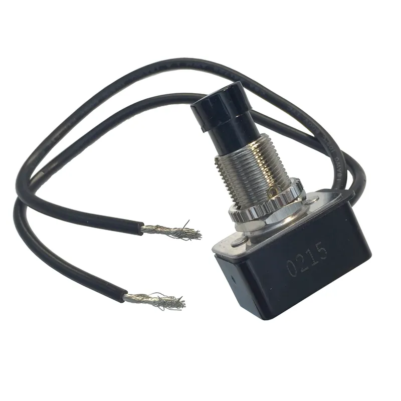 10 Amps Push Button Switch Black 1 Pk