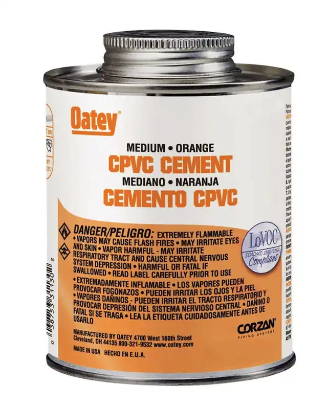 Oatey Orange Cement For Cpvc 4 Oz