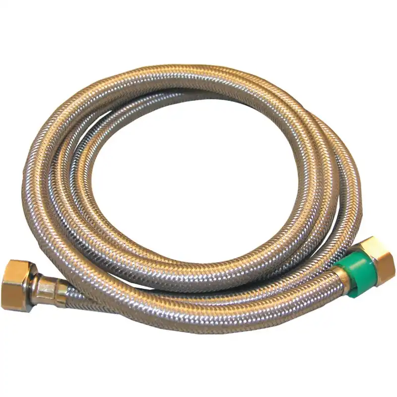 Faucet Connector, 1/2 In. X 1/2 In. Iron Pipe Size X 48 In.