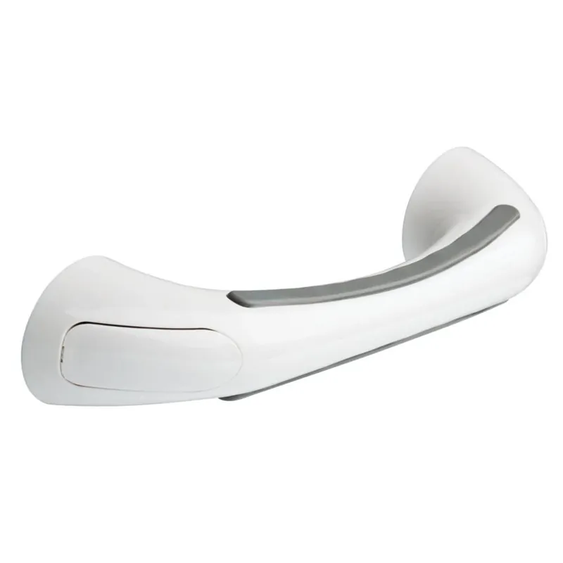 Bath Assist Bar, Soft Grip, White, 9-in.