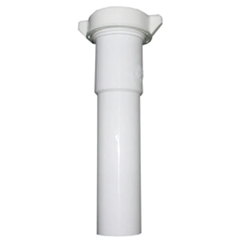 Lavatory/kitchen Drain Extension Tube, White Pvc