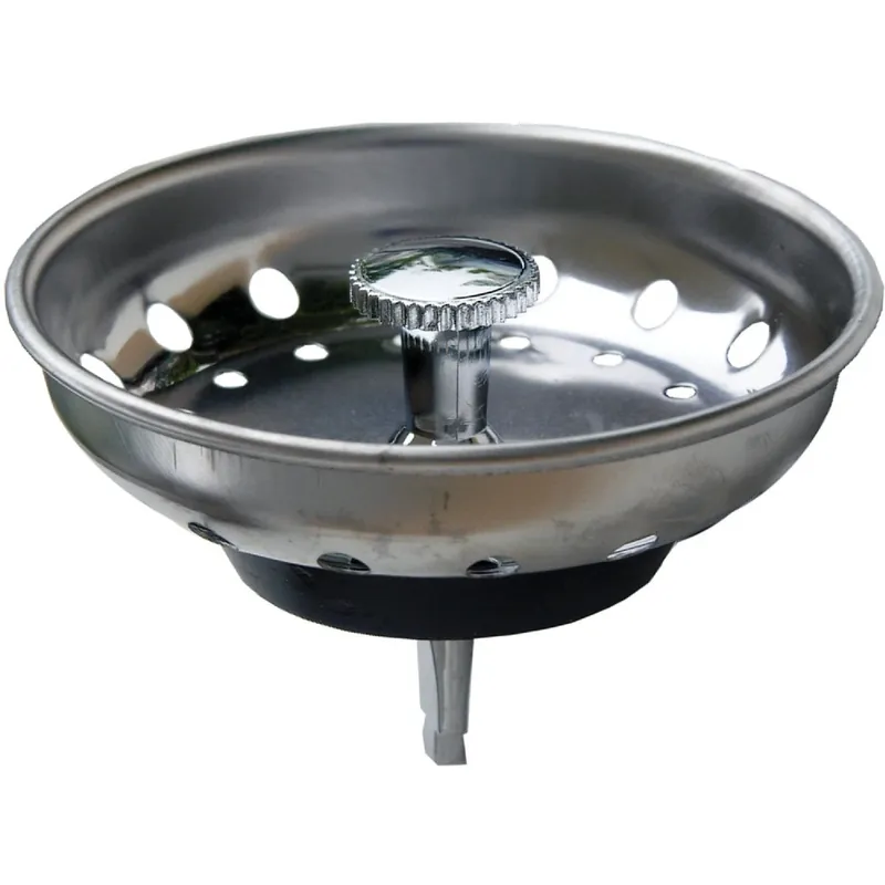 Replacement Post Type Kitchen Sink Basket, Chrome Plated