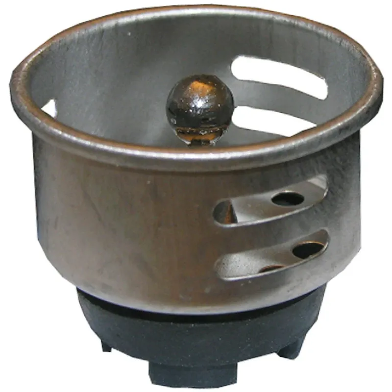 Junior Duo Replacement Basket Strainer, Chrome Plated