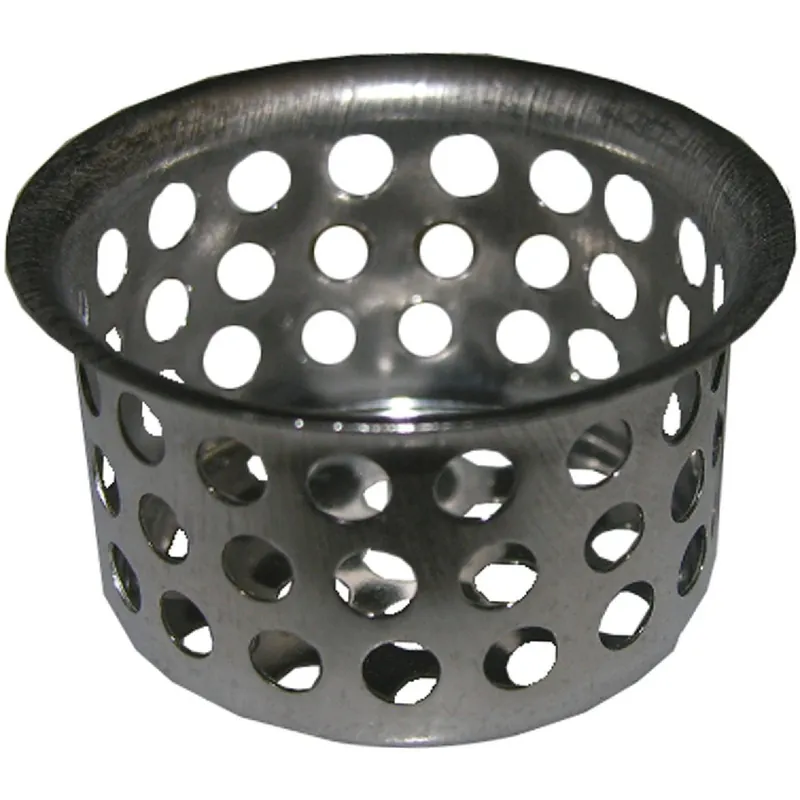 Crumb Cup Strainer, Chrome, 1-1/2 In.