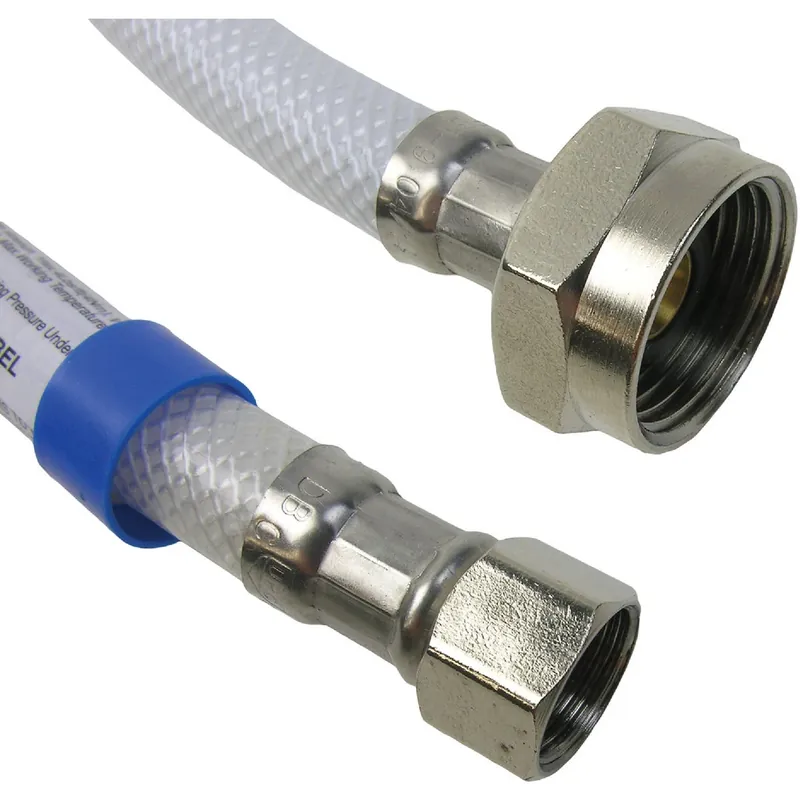 Faucet Connector, Flexible Poly, 3/8 X 7/8 X 20 In.