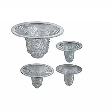 Swm4 Stainless Steel Sink Strainer Set - 4 Pieces With Various Sizes