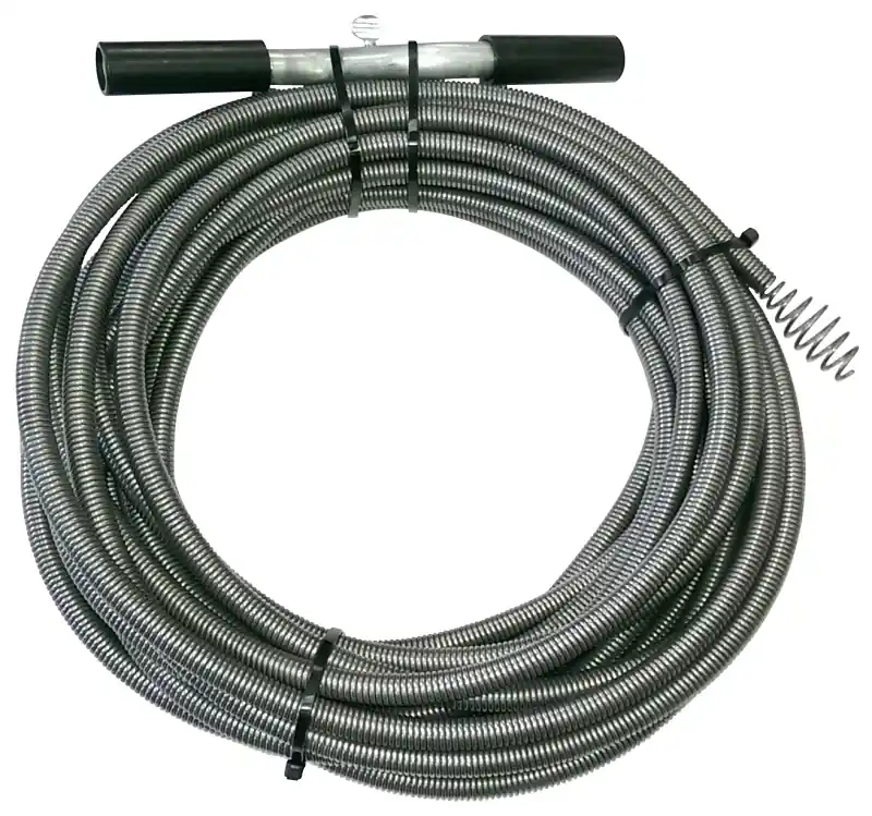 3/8 Inch X 50 Feet Black Drain Auger With High Carbon Steel Wire