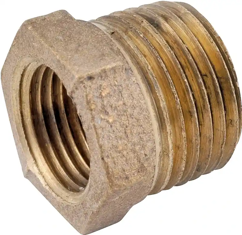 Hex Reducing Bushing, Barstock, Lead Free, 3/8 X 1/4 In.
