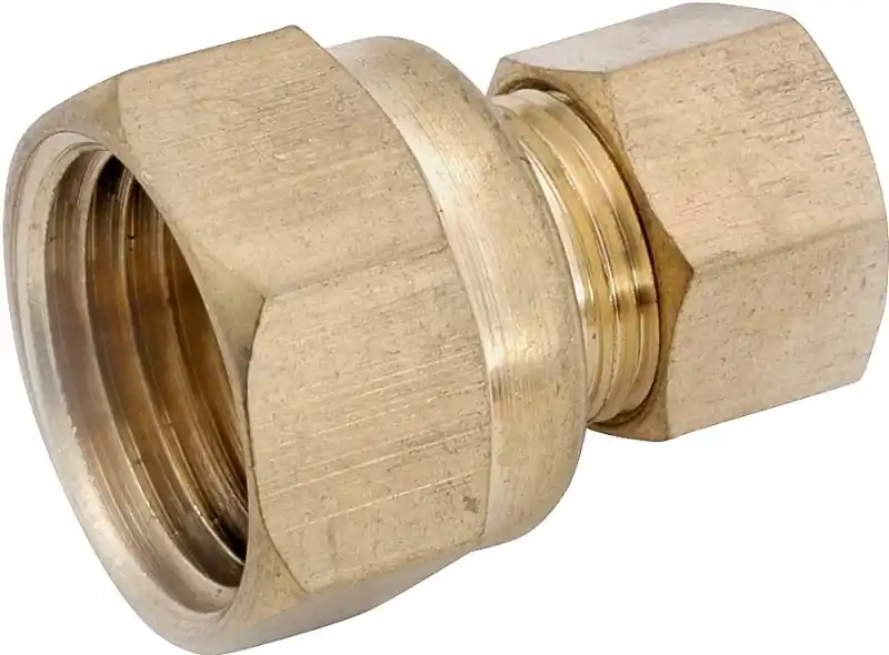 Connector, Brass, Compression, Female, 3/8 X 1/4 In.