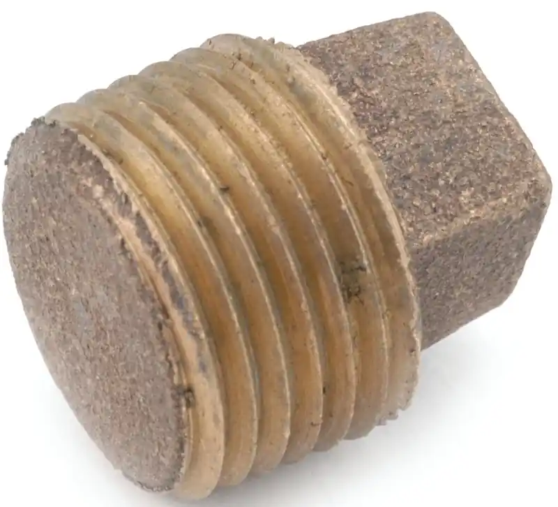 Pipe Plug Fitting, Lead Free Brass, 3/8 In.