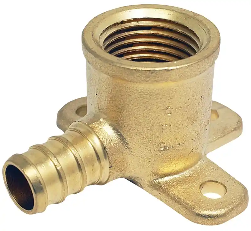 1/2 In. Brass Pex Barb X 1/2 In. Female Pipe Thread 90-degree Drop-ear Elbow Adapter